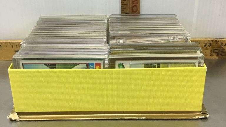 Baseball Trading Cards In Acrylic and Plastic Sleeves