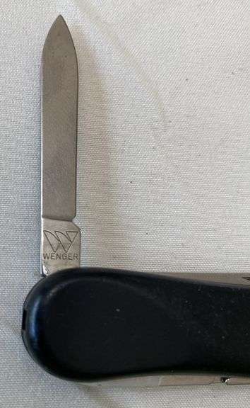 3 Black Wenger Delemont Swiss Army Knives