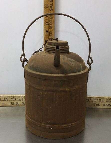 Antique Railroad Kerosene Can