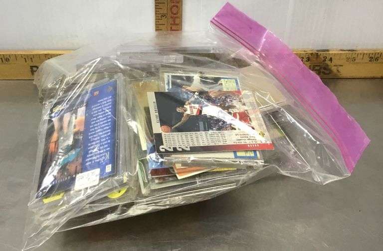 Bag Of Various Sports Trading Cards