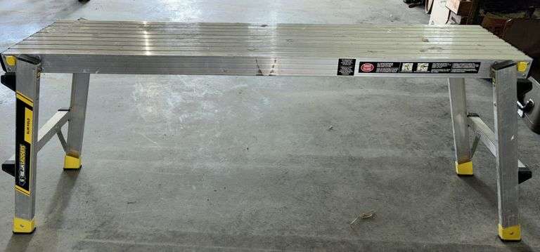 Gorilla Ladders Aluminum Slim-Fold 21.25” Work Platform- Load Capacity 250lb
