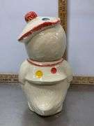 Vintage Ceramic Cookie Jar (has crack)