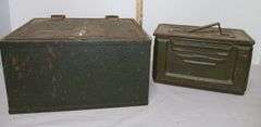 Military Ammo Box + Contents and Safe (no key)