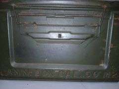 Military Ammo Box + Contents and Safe (no key)