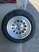 Qty-4 Bridgestone Super Sport Tires with Aluminum  Rims, 5x 4.75” Bolt Pattern, 245/50ZR16 97W