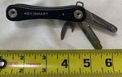 Keysmart Pro w/ Tile Smart Location MultiTool, Kershaw 1555G10 Hinderer Design Knife, Workpro Foldin