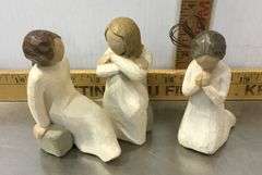 Angel Of Prayer and Heart & Soul Willow Tree Figures