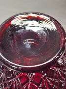 Fenton Ruby Red Cadmium Ruffled Top Vase