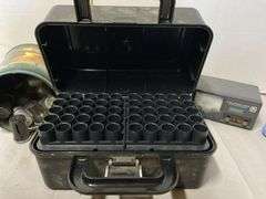 Shotgun Ammo Box, Hatchet & Knives Set, Lee Auto Primer