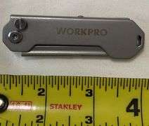Keysmart Pro w/ Tile Smart Location MultiTool, Kershaw 1555G10 Hinderer Design Knife, Workpro Foldin