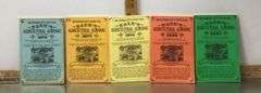 1976, 77, 79, 80 & 81 Agricultural Almanacs