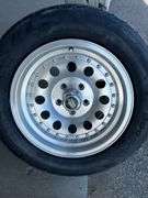Qty-4 Bridgestone Super Sport Tires with Aluminum  Rims, 5x 4.75” Bolt Pattern, 245/50ZR16 97W