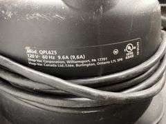 Industrial Shop Vac 6.25 Peak HP Max, Has Power When Plugged In