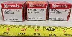 353 ct. Hornady 17 CAL 20 GR V-MAX .172 Bullets