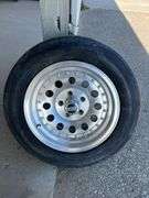 Qty-4 Bridgestone Super Sport Tires with Aluminum  Rims, 5x 4.75” Bolt Pattern, 245/50ZR16 97W