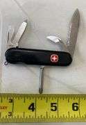 3 Black Wenger Delemont Swiss Army Knives