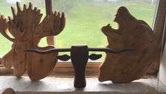 Wood Carved Animal Wall Hangings
