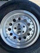 Qty-4 Bridgestone Super Sport Tires with Aluminum  Rims, 5x 4.75” Bolt Pattern, 245/50ZR16 97W