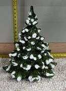 Ceramic Christmas Tree & Rug