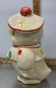 Vintage Ceramic Cookie Jar (has crack)