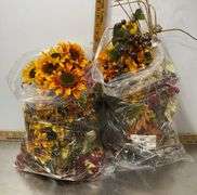 Tote with Bags of Fall & Winter Decor