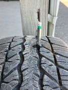 Qty-4 Bridgestone Super Sport Tires with Aluminum  Rims, 5x 4.75” Bolt Pattern, 245/50ZR16 97W