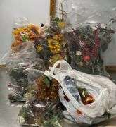 Tote with Bags of Fall & Winter Decor