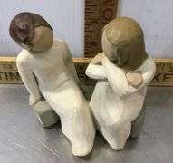 Angel Of Prayer and Heart & Soul Willow Tree Figures