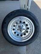 Qty-4 Bridgestone Super Sport Tires with Aluminum  Rims, 5x 4.75” Bolt Pattern, 245/50ZR16 97W