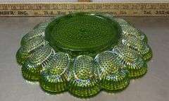 Carnival Glass Egg Plate