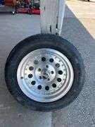 Qty-4 Bridgestone Super Sport Tires with Aluminum  Rims, 5x 4.75” Bolt Pattern, 245/50ZR16 97W