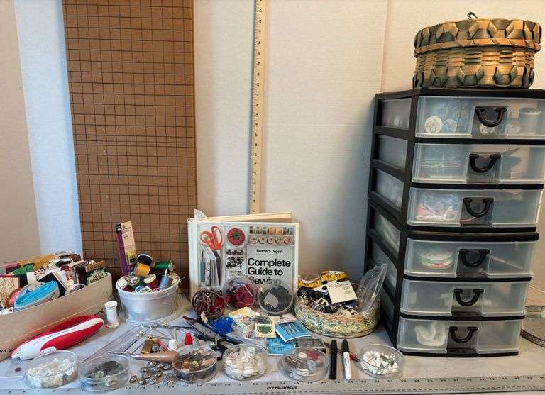 Sewing Needles, Buttons, Thread, Seam Binding Tape & More Sewing Notions