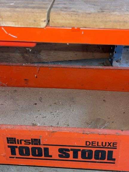 Hirsh Deluxe Tool Stool- 15” tall & top is 24”x10”