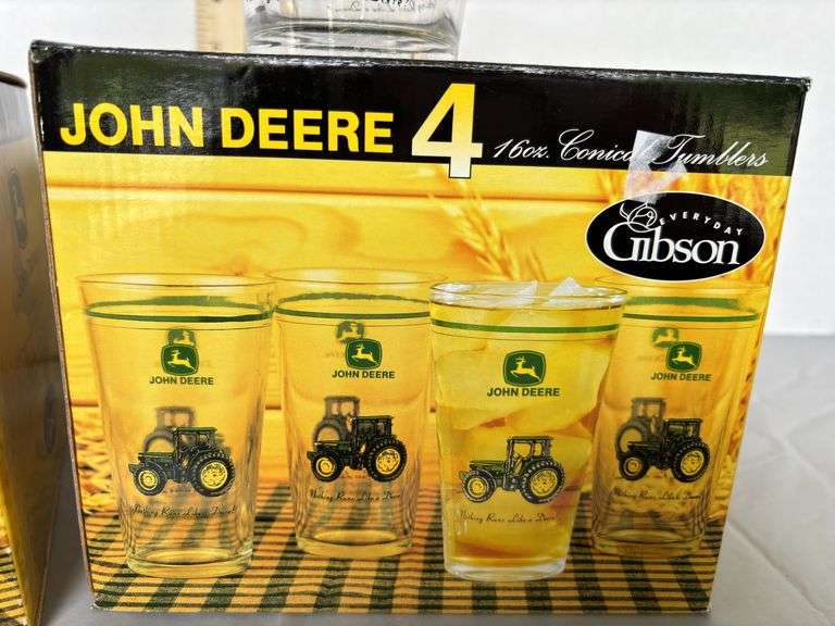 John Deere Glass Tumblers- Set of Eight
