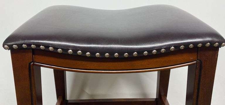 Four Leg Wood Bar Stool