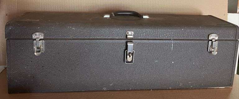 Kennedy 32”x10”x9” Tool Box w/ Tool Shelf & Contents
