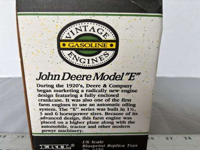 ERTL John Deere Model E Gasoline Engine Scale 1/6