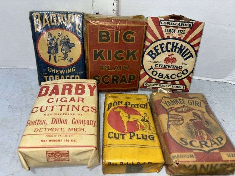 Darby, Big Kick Plain Scrap, Beech-Nut, Bagpipe, Dan Patch & Yankee Girl Tobacco
