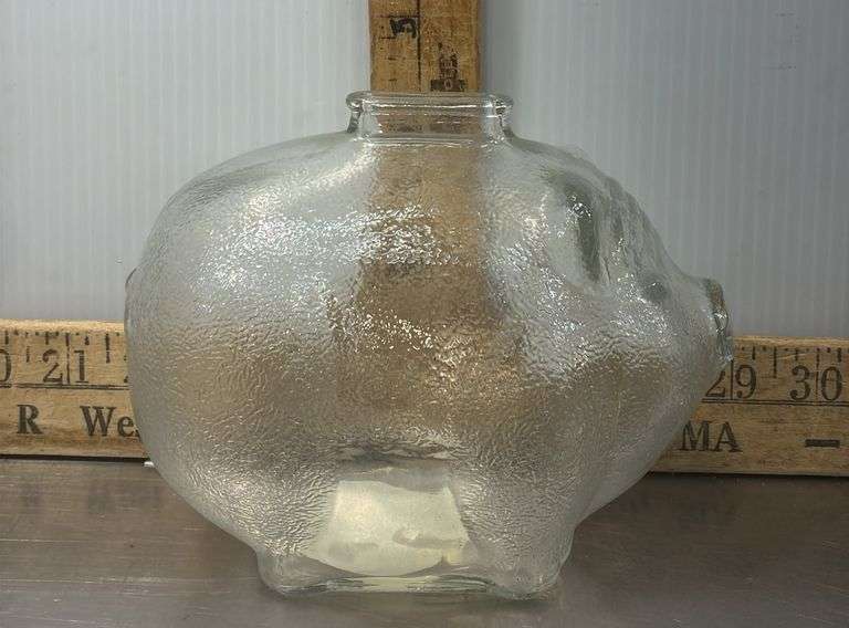 Anchor Hocking Glass Piggy Bank