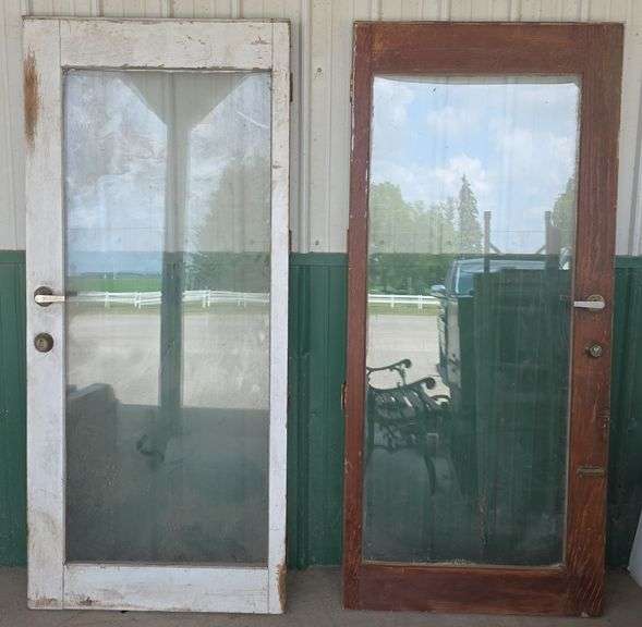 Qty-2 Glass Doors