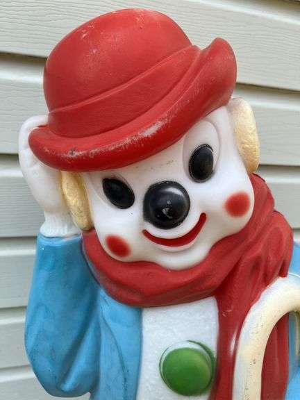 34” Snowman Blow Mold- Untested/Light Bulb Missing