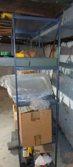 XL Metal Shelving Unit 6'×6'×18" (contents not included)