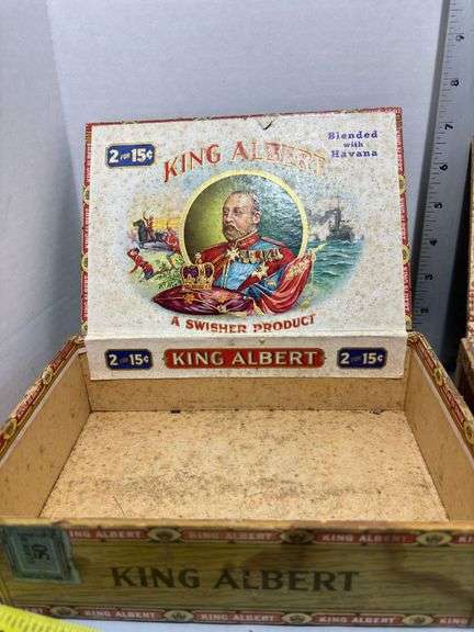 King Albert, Chief Battle & Tampa Cubs Cigar Boxes