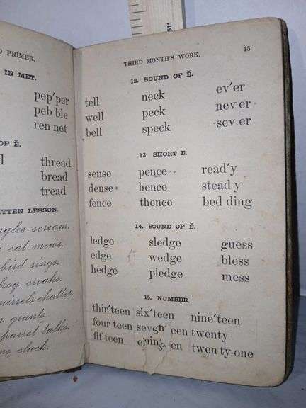 1878 Switon's Word Primer Book