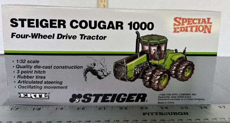 Special Edition ERTL Steiger Cougar 1000 Four Wheel Drive Tractor