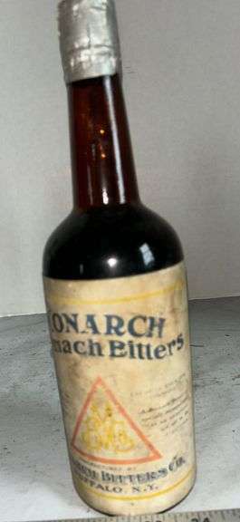 Antique Monarch Stomach Bitters Bottle & Other Apothocary Bottles