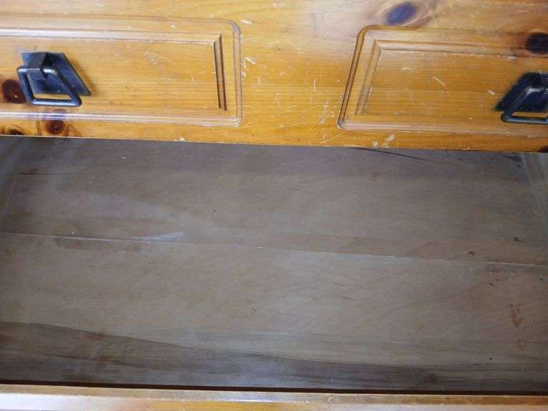 Knotty Pine Five Drawer Dresser 36"×19"×46"