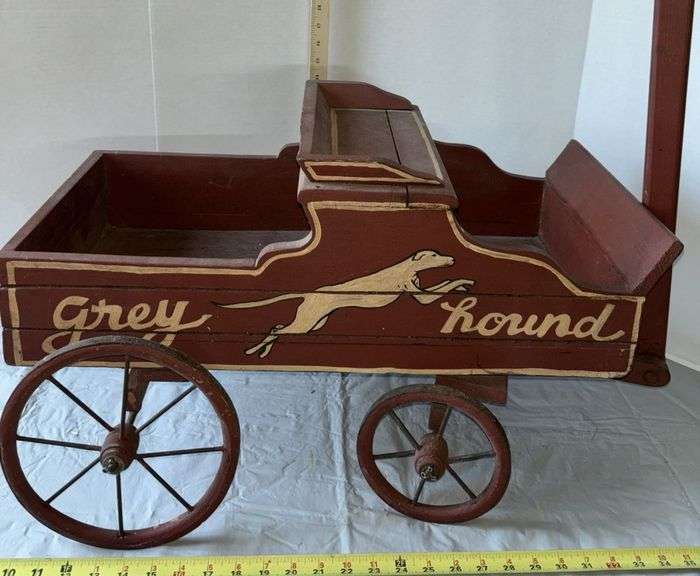 Primitive Children’s Grey Hound Wood Wagon