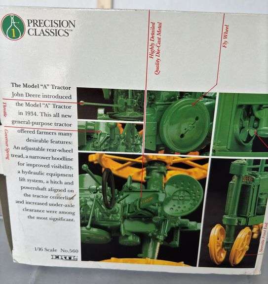 The Model A John Deere Tractor 1/16 Scale