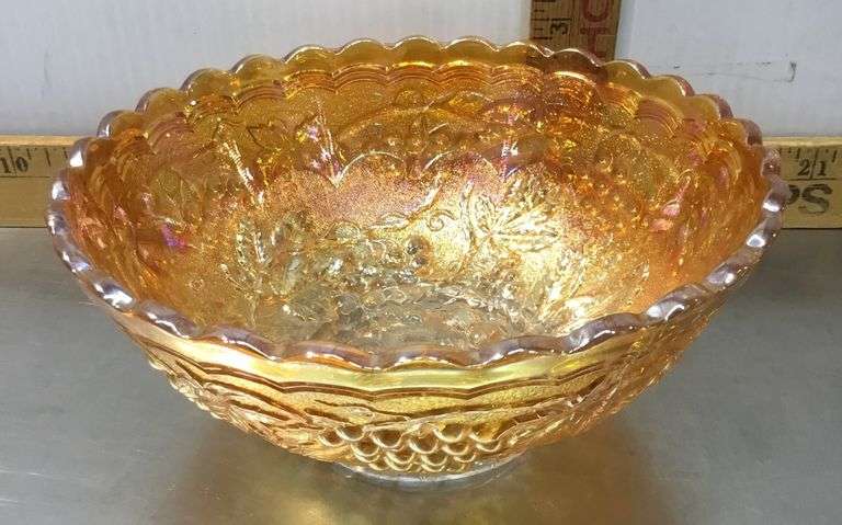 Imperial Glass Carnival Bowl Dish